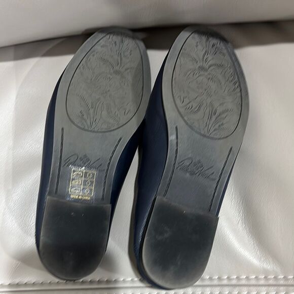 Patricia Nash FIA Horsebit Women Loafer Shoes sz 16 Navy Blue Leather Slip On